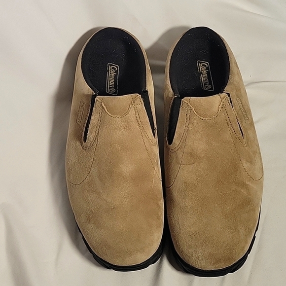 Coleman Slip On Mules Loafers Clogs Suede Casual Comfort Shoes athleisure slides - Picture 1 of 6